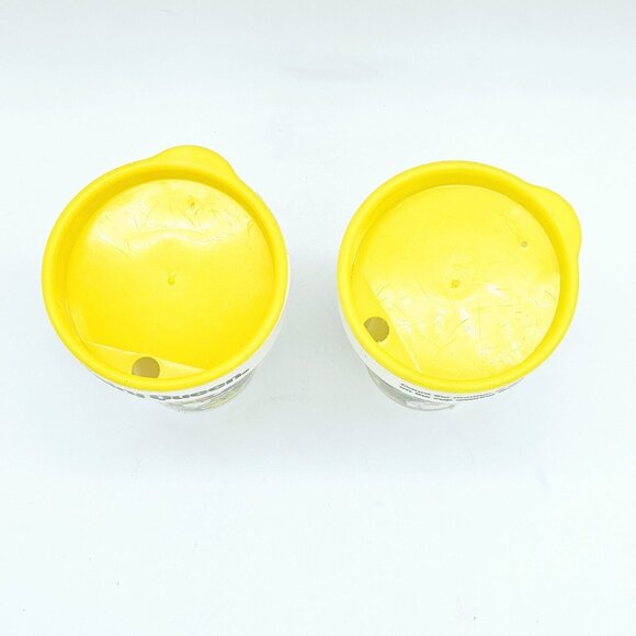 Vintage Dairy Queen Cat Plastic Cup Set Lids Small Limited Edition 2 USA AOP MCM - Picture 10 of 16